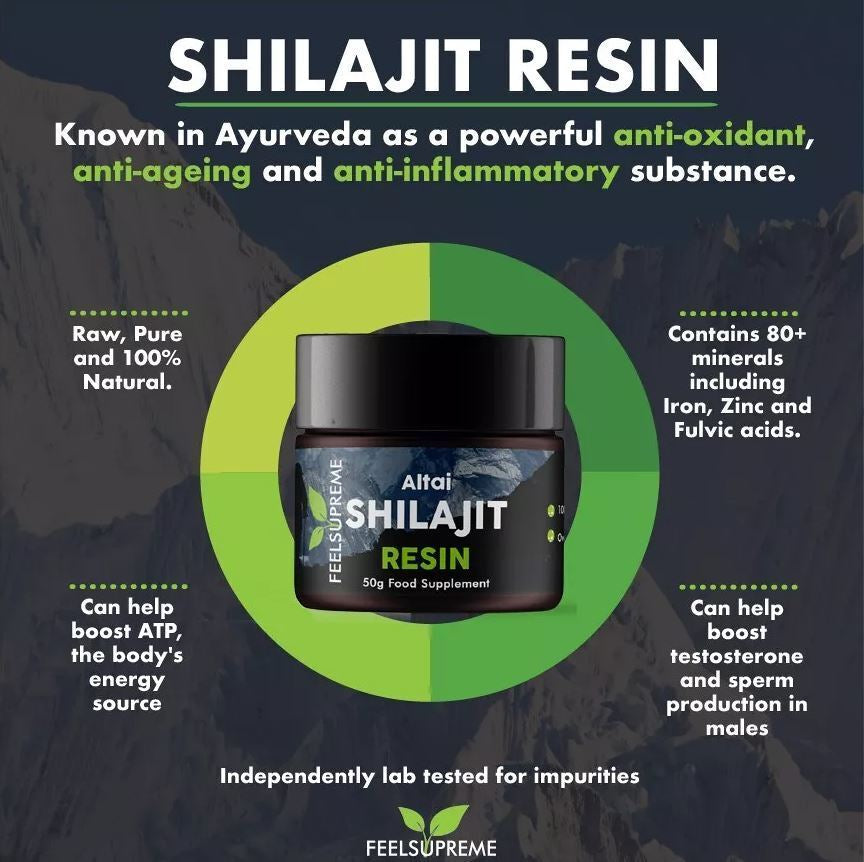 Pure Altai Shilajit Resin - 50G / 125 Servings