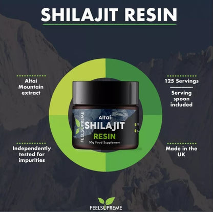 Pure Altai Shilajit Resin - 50G / 125 Servings