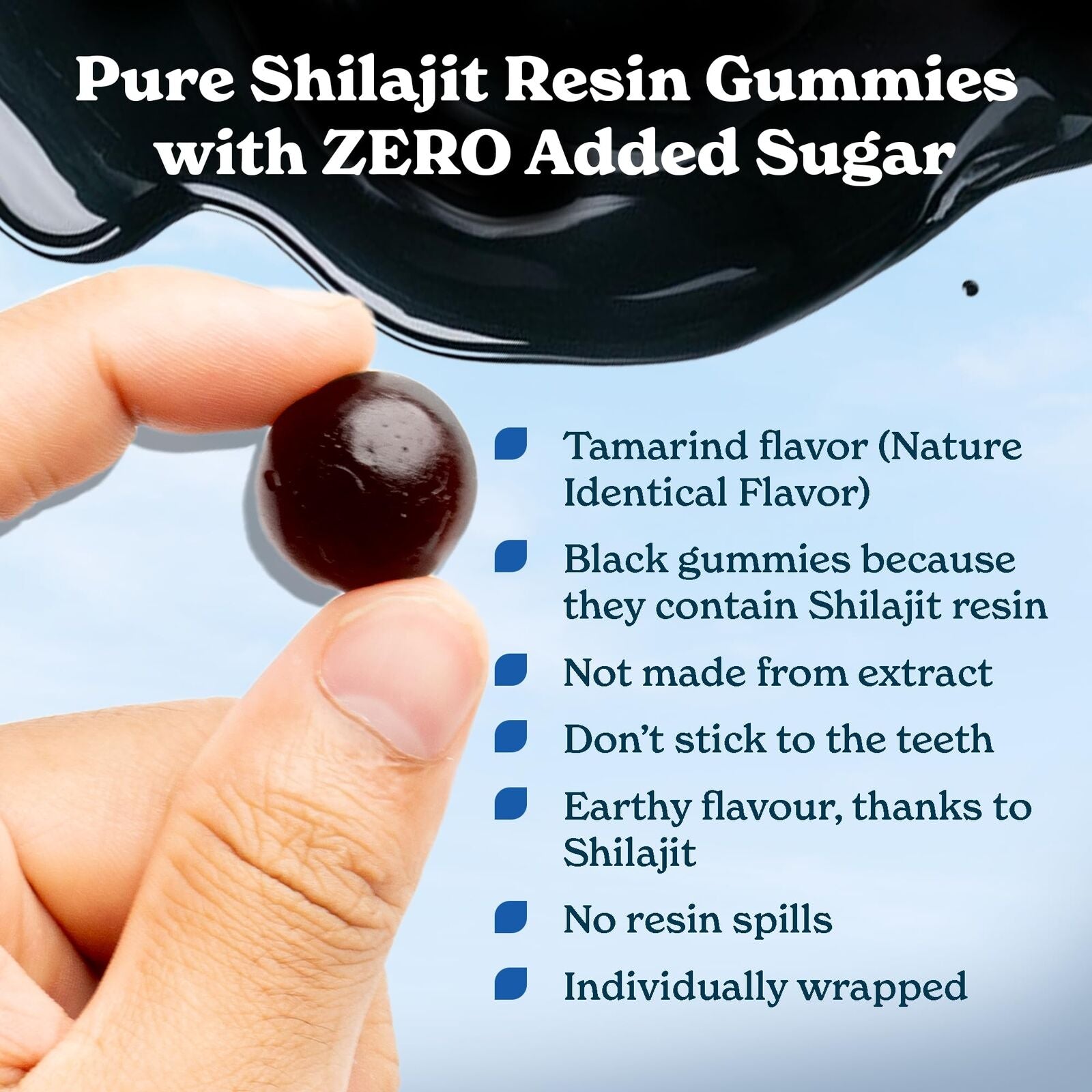 Pure Himalayan Shilajit Gummies with 100% Shilajit |High Potency Gold Grade| ...