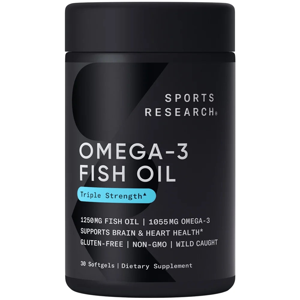 Omega-3 Fish Oil, Triple Strength , 30 Softgels